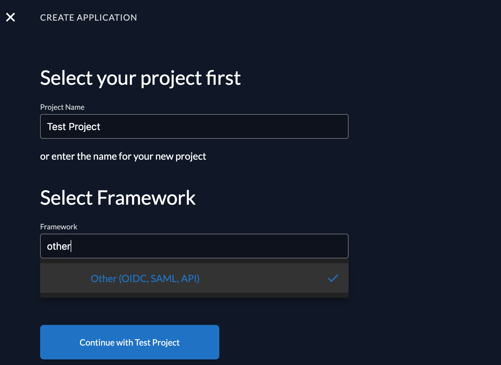 Framework Selection